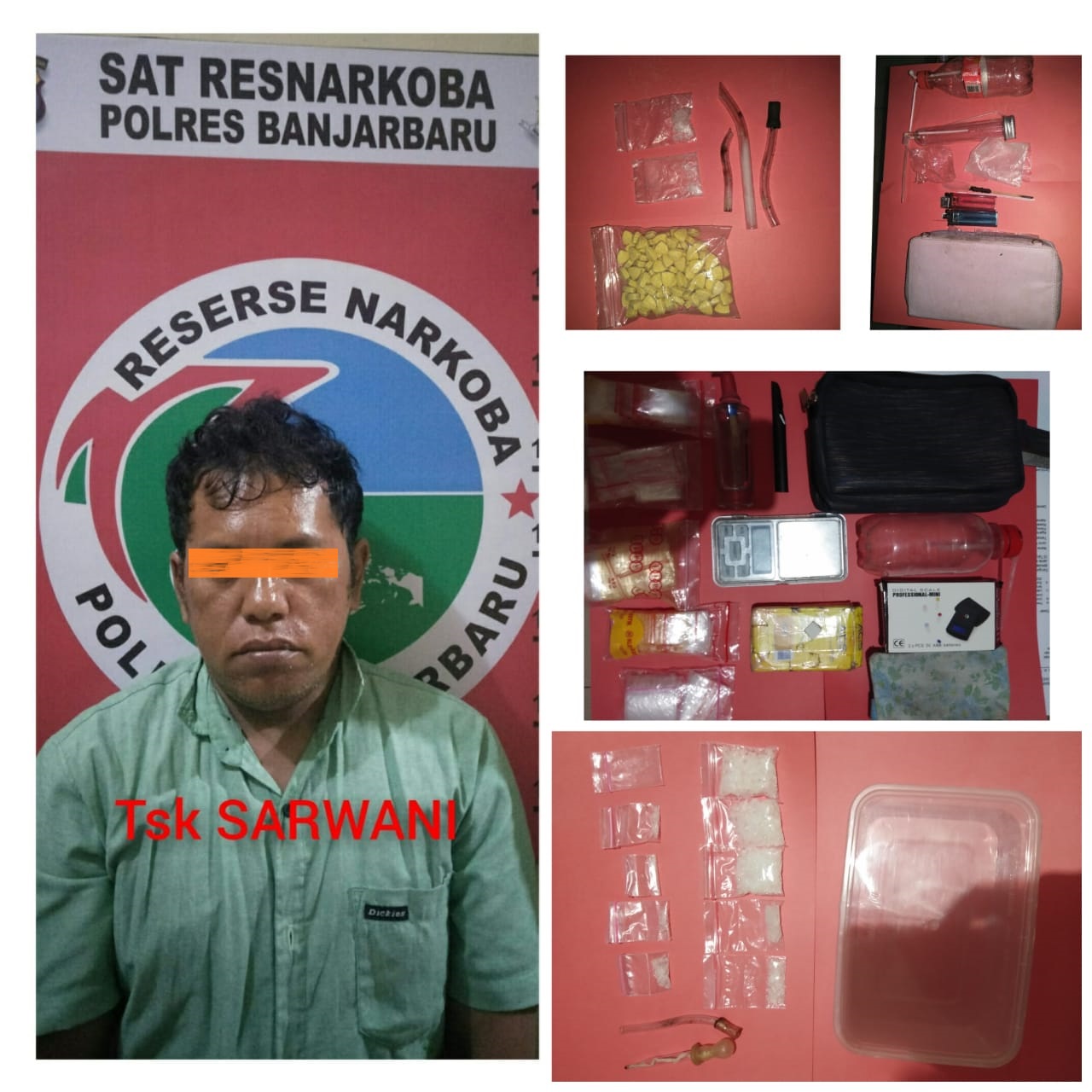 Miliki Ratusan Narkoba, Pengedar Warga Tapin Ketahuan Polisi di Banjarbaru