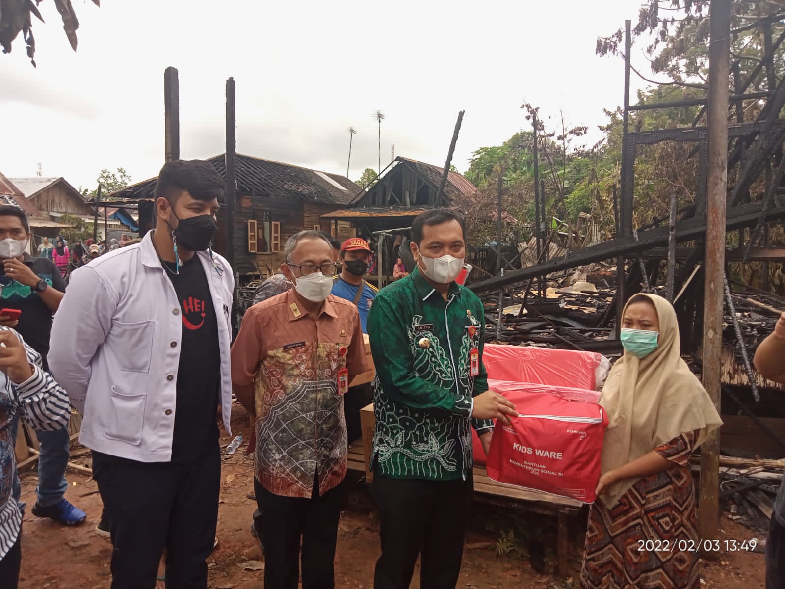 Korban Kebakaran Cempaka Dapat Bantuan Pemko Banjarbaru