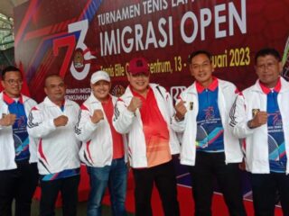 PTP Kemenkumham Kalsel Ikut Turnamen Tenis di Jakarta