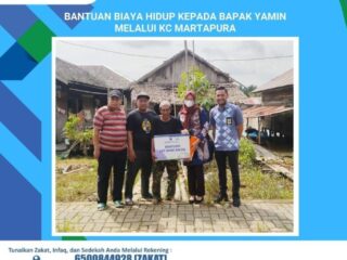 Bank Kalsel Bantu Biaya Hidup Keluarga Yamin di Kabupaten Banjar