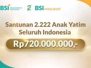 Milad BSI ke-2, Beri Santunan 2.222 Anak Yatim se Indonesia