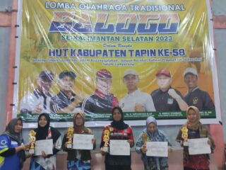 Tim Putri Porgosi HST Sapu Bersih Juara Lomba Balogo se-Kalsel