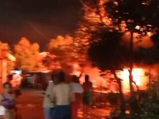 Kebakaran di Tanjung Pagar Banjarmasin Hanguskan Empat Rumah dan Tiga Sepeda Motor