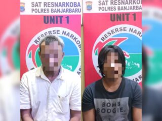 Diduga Edarkan Narkotika, Dua Pria di Banjarbaru Dibekuk Polisi
