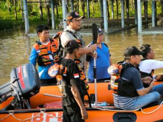 BPBD Tanbu Lakukan Evakuasi Warga Terdampak Banjir di Karang Bintang