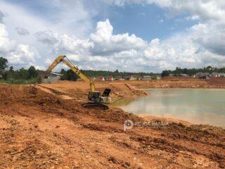 Proyek Embung Gunung Kupang Diklaim Rampung, PUPR Banjarbaru Akui Belum Berfungsi Sepenuhnya