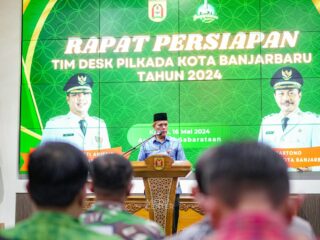Rapat Persiapan Tim Desk, Pemko Banjarbaru Pastikan Kesiapan Pilkada 2024